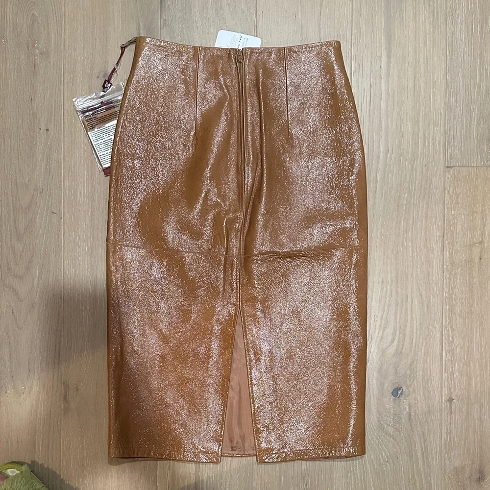 MaxMara Shimmering Brown Skirt - Picture 2 of 4